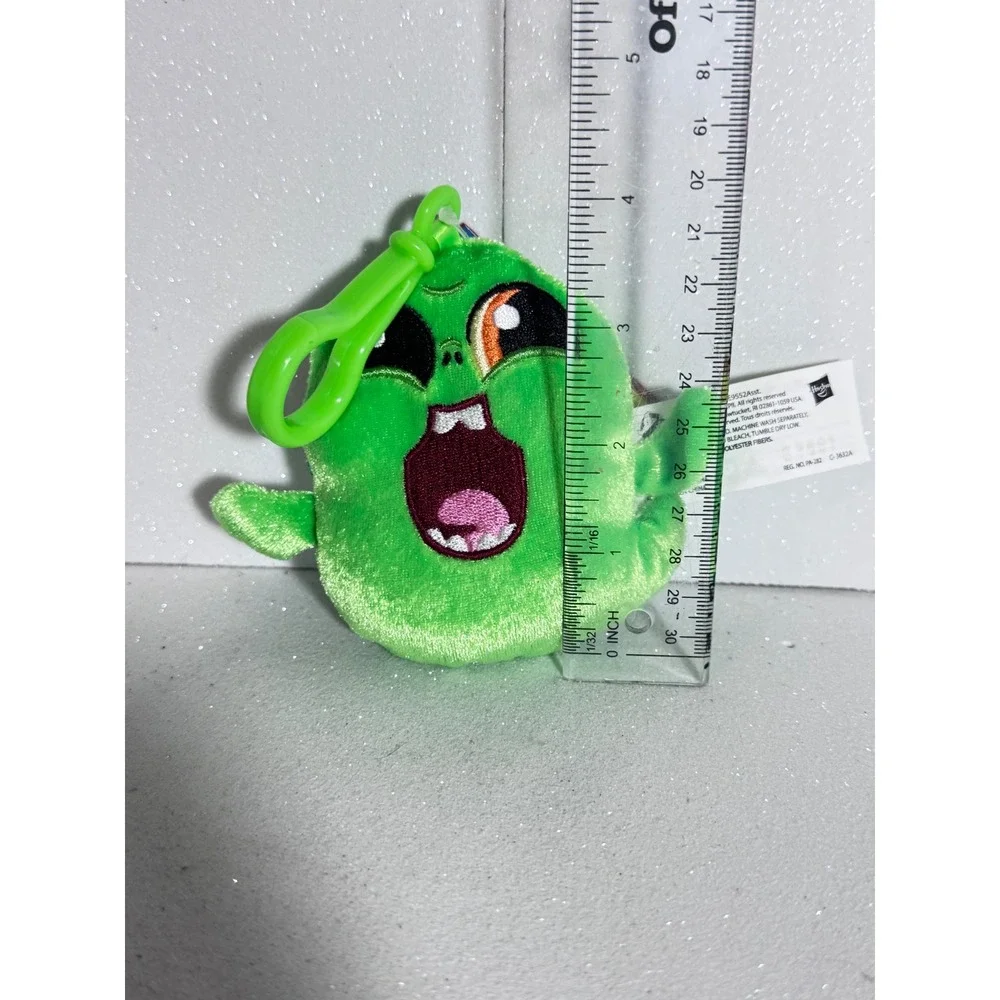 Hasbro Ghostbusters Slimer Plush Keychain Green Ghost Clip On E9791 2020 NWT